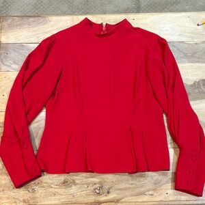Topshop Vibrant Red Blouse